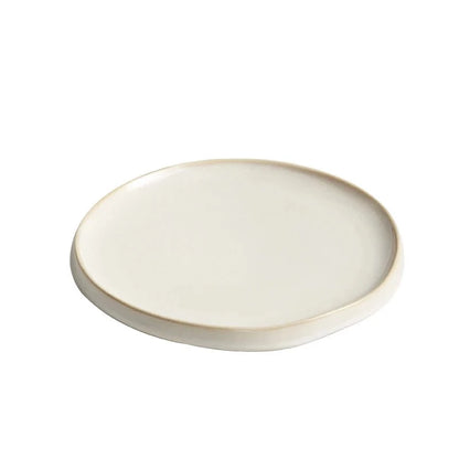 Simple Round Ceramic Dinner Plate