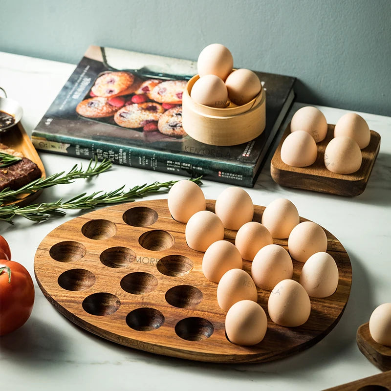 Wooden Egg Storage Box Eggs Tray