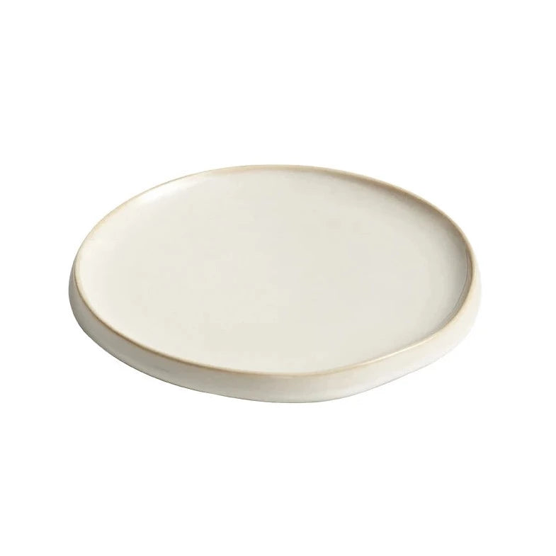 Simple Round Ceramic Dinner Plate