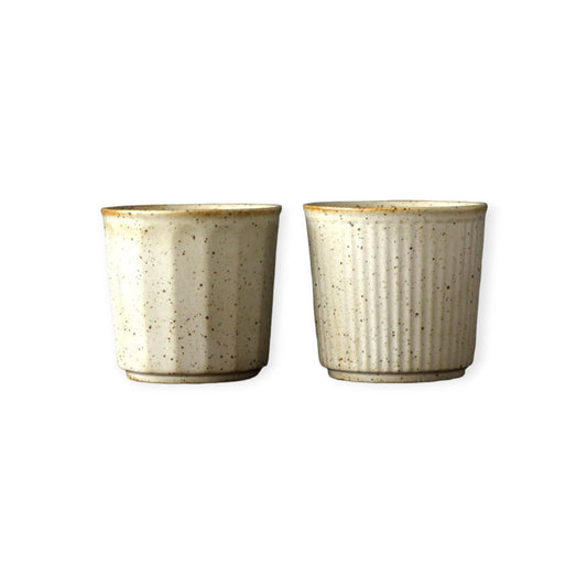 Retro Handmade Vertical Stripes Tea Cup