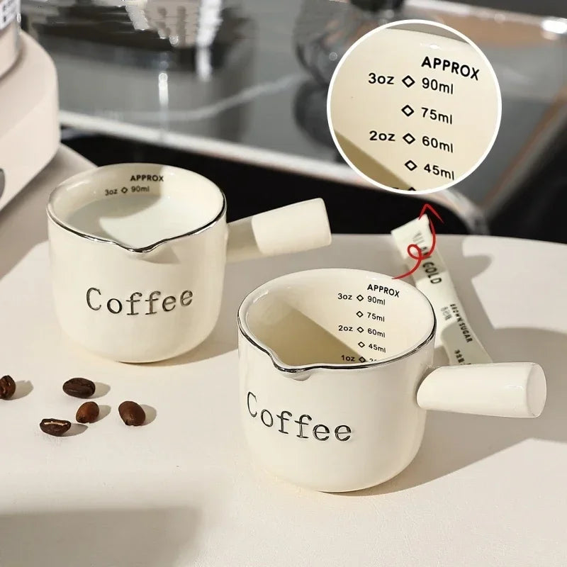 Ceramic Measuring Cups Set with Built-in Scale