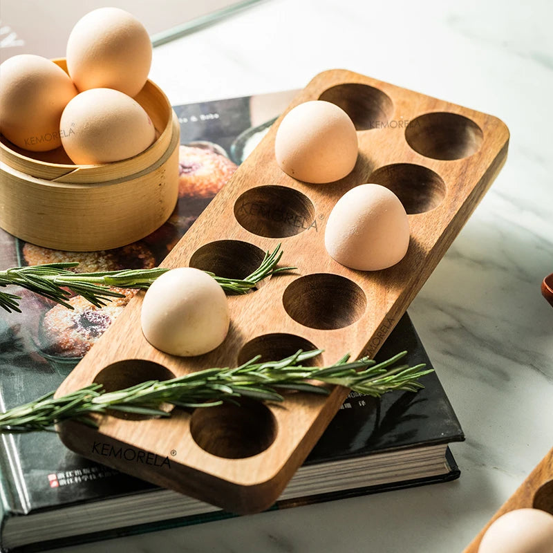 Wooden Egg Storage Box Eggs Tray