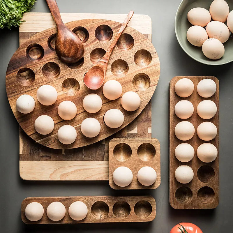 Wooden Egg Storage Box Eggs Tray