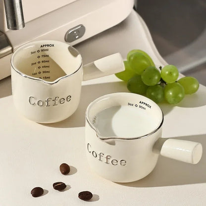 Ceramic Measuring Cups Set with Built-in Scale