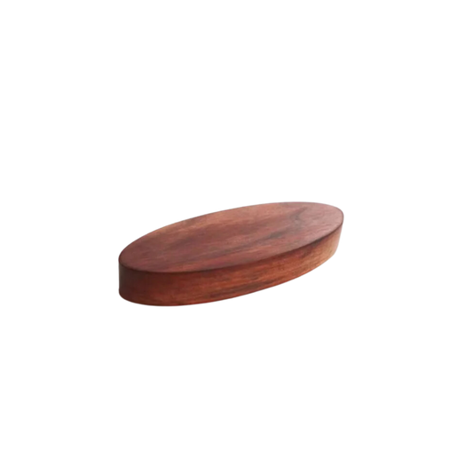 Oval Walnut Wooden Plate Specialty Tableware